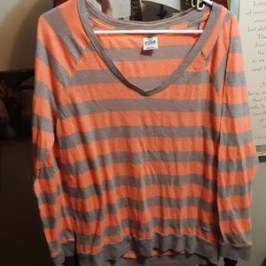 PINK Victoria's Secret Tops - Victoria's secret PINK striped long sleaved shirt PINK Victoria's Secret Tops - Victoria's secret PINK striped long sleaved shirt